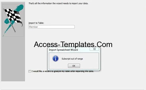 How to Fix MS Access Subscript Out of Range Error